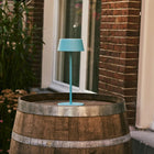 Tafellamp Hugo blauw Ø15x36 cm oplaadbaar dimbaar IP54