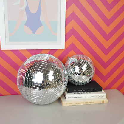 Kersthanger discobal 30x30x30 cm zilver