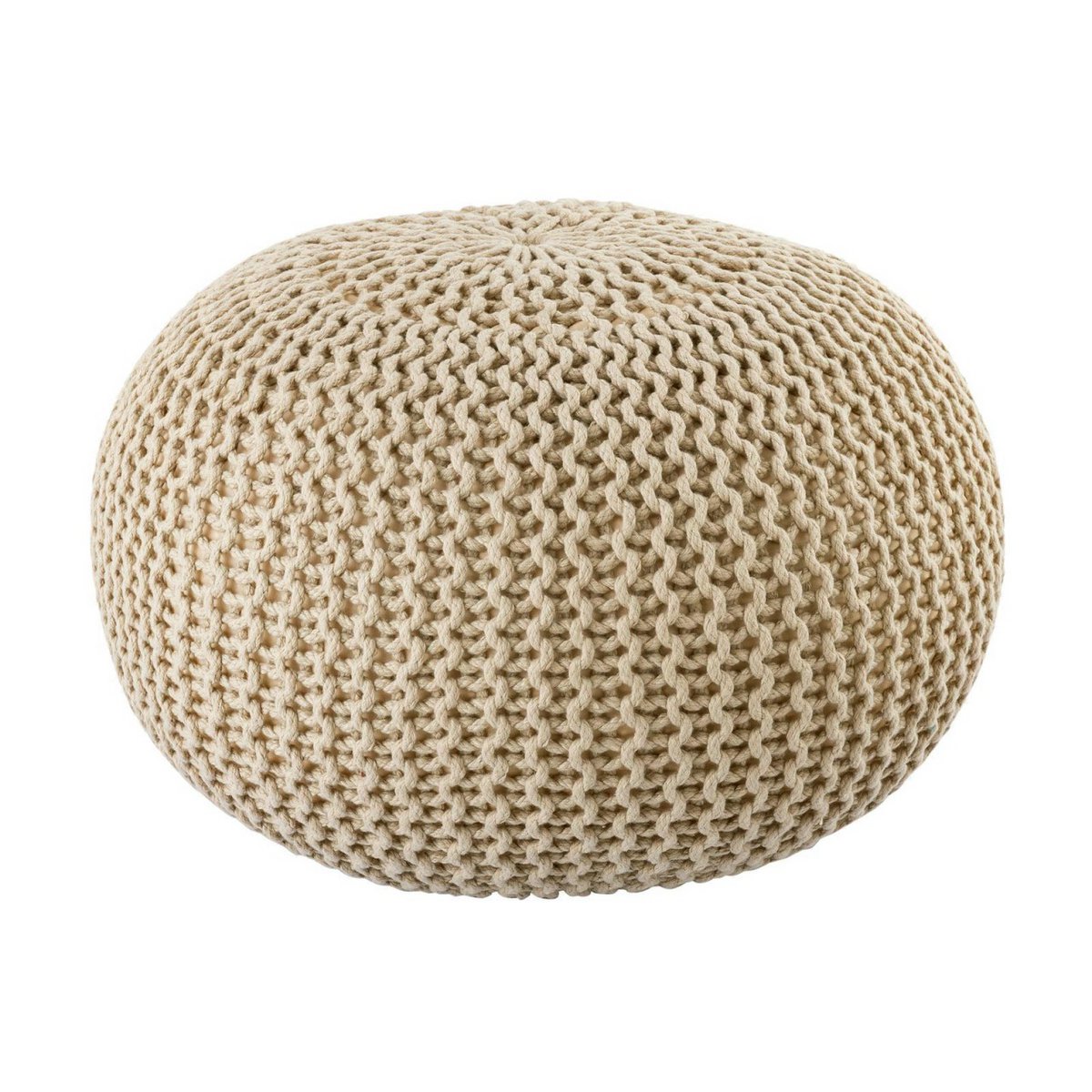 Pouf buiten Ø55x37 cm gerecycled plastic