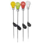 Solar grondspots set van 4 stuks 76 cm rood groen geel