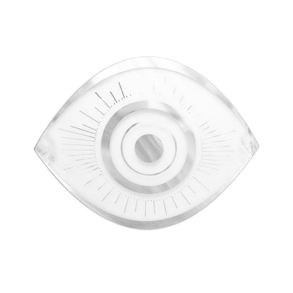 Oogplaat glas 43x33 cm transparant