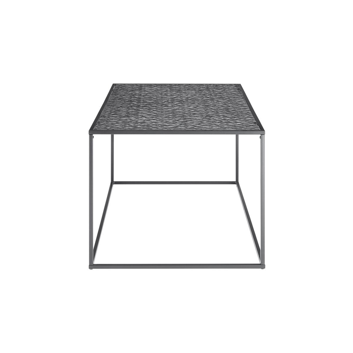 Salontafel 110x55x45 cm rookglas zwart
