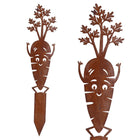 Tuindecoratie wortel 22,5 cm metaal