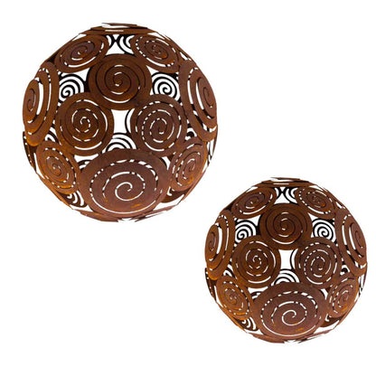 Filigree Decorative Ball | Patinated Garden Decoration Ball