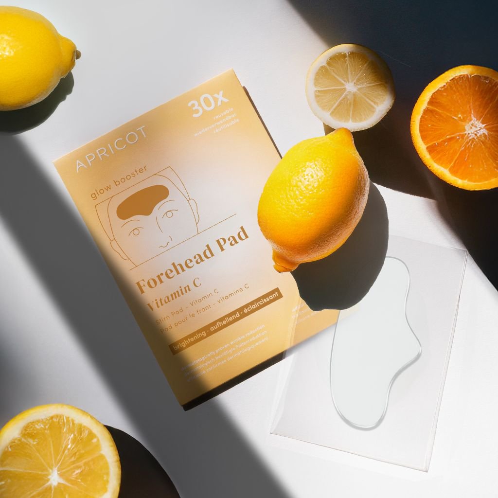 Apricot voorhoofdkussen herbruikbaar met vitamine C