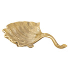 Schaal aluminium ginkgo 30x25x6 cm goud zilver