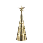 Kerstboom decoratief 36 cm goud aluminium