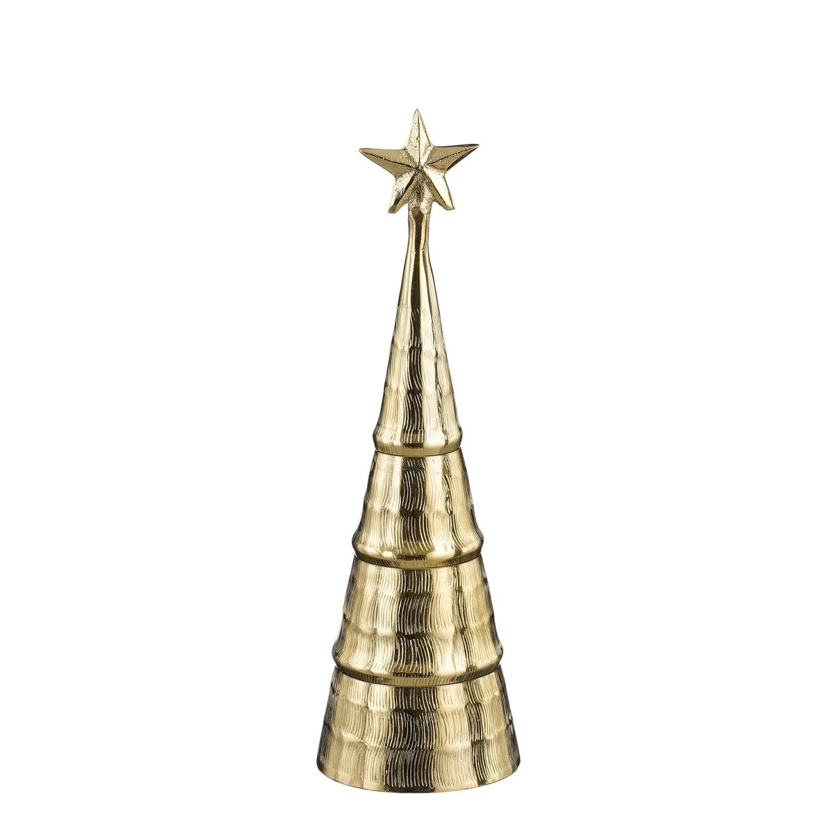 Kerstboom decoratief 36 cm goud aluminium