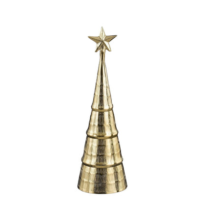 Kerstboom decoratief 36 cm goud aluminium