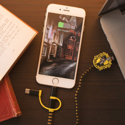 3-in-1 oplaadkabel Lightning Micro-USB USB-C 1m