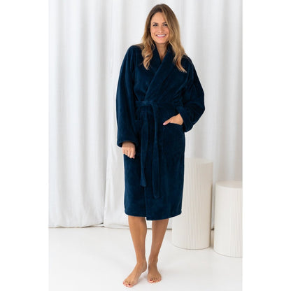 Teddybadjas donker denim