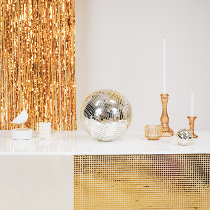 Kersthanger discobal 25x25x25 cm goud