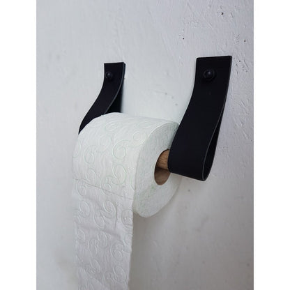 Toiletrolhouder leer