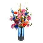 Kunstbloemen boeket XL 90 cm kleurrijk