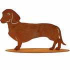 dog | Patina Dachshund Waldi | Animal figurine made of rusty metal