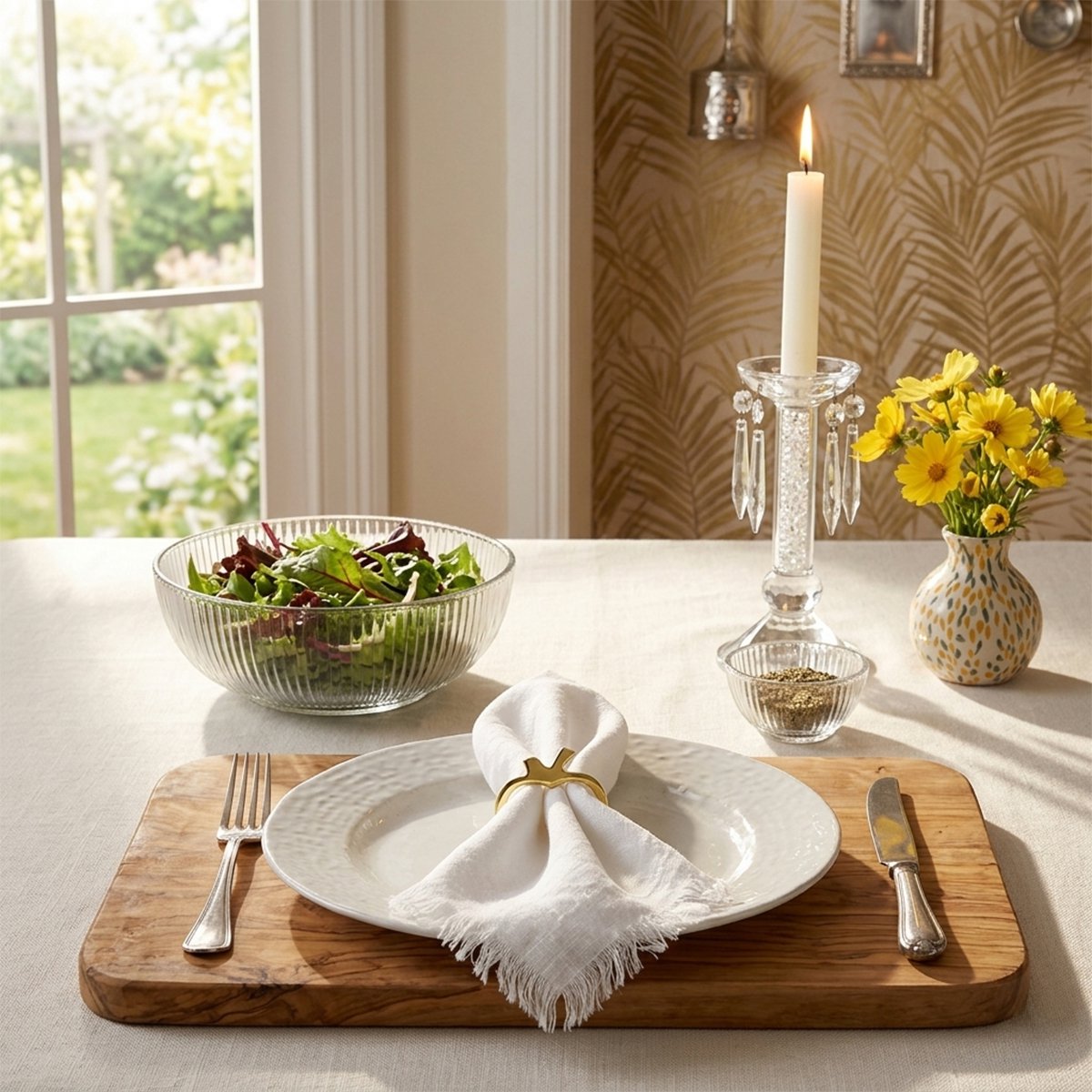 Servetringen goud acryl set 4 stuks