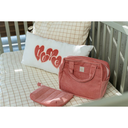 Make-up tasjes set 2 stuks katoen koraal