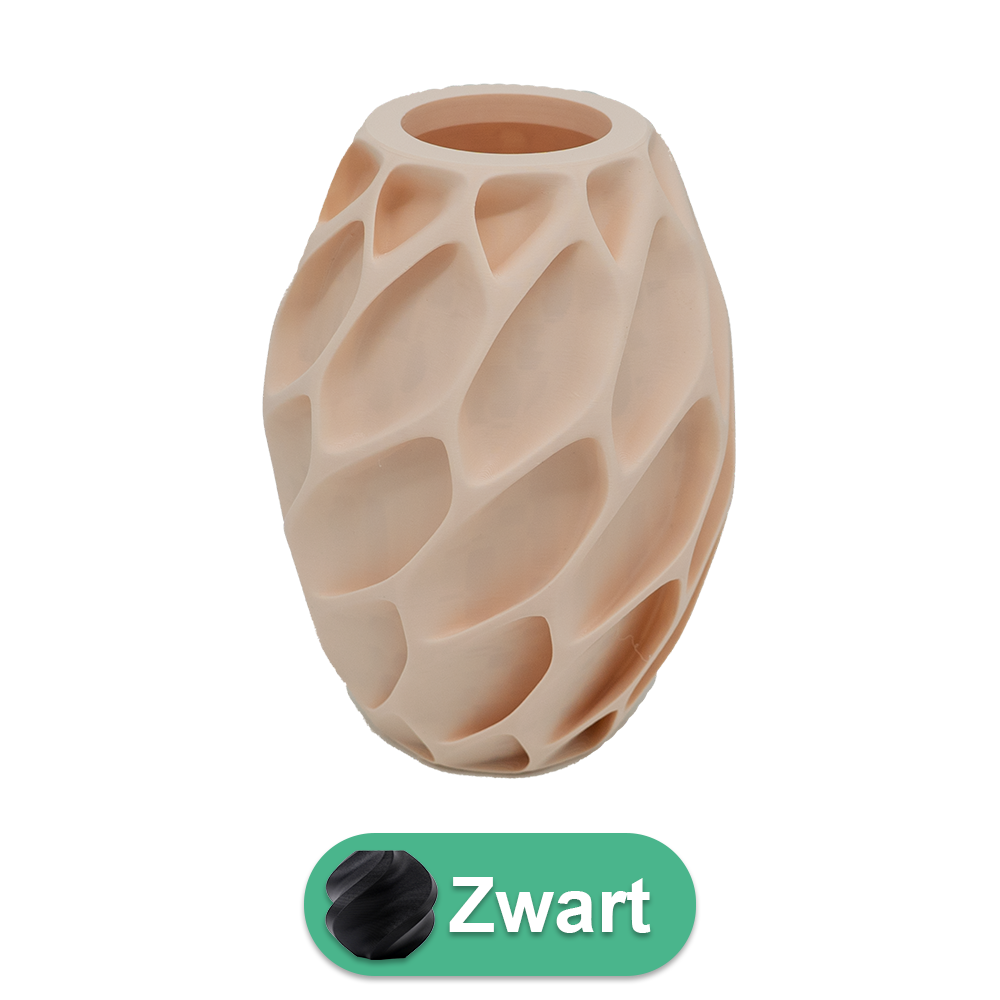 Oruna 3D vaas - 3D geprinte vaas - Duurzaam PLA - Geschikt voor kunstbloemen