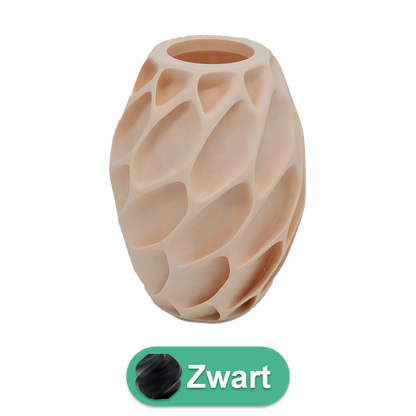 Oruna 3D vaas - 3D geprinte vaas - Duurzaam PLA - Geschikt voor kunstbloemen