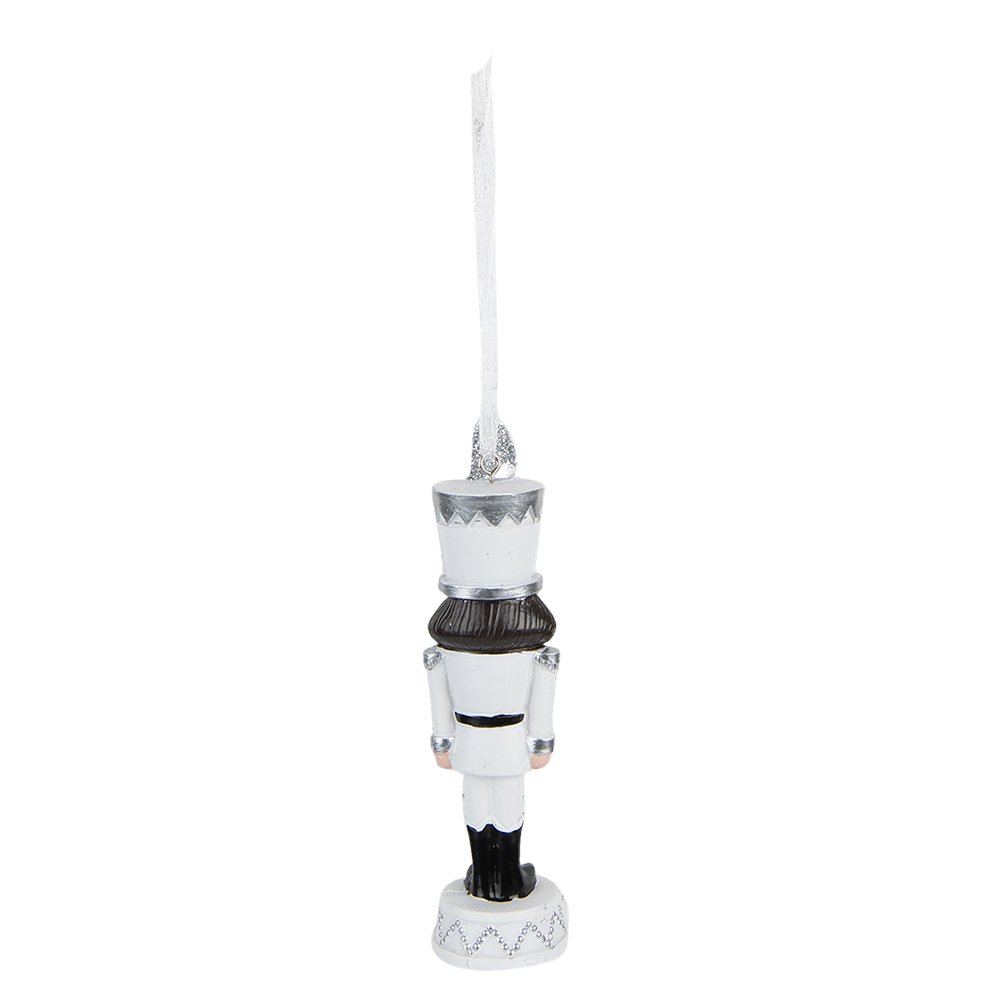 Notenkraker beeld 13 cm wit kunststof