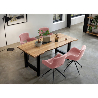 Eettafel massief acaciahout 140x80 cm