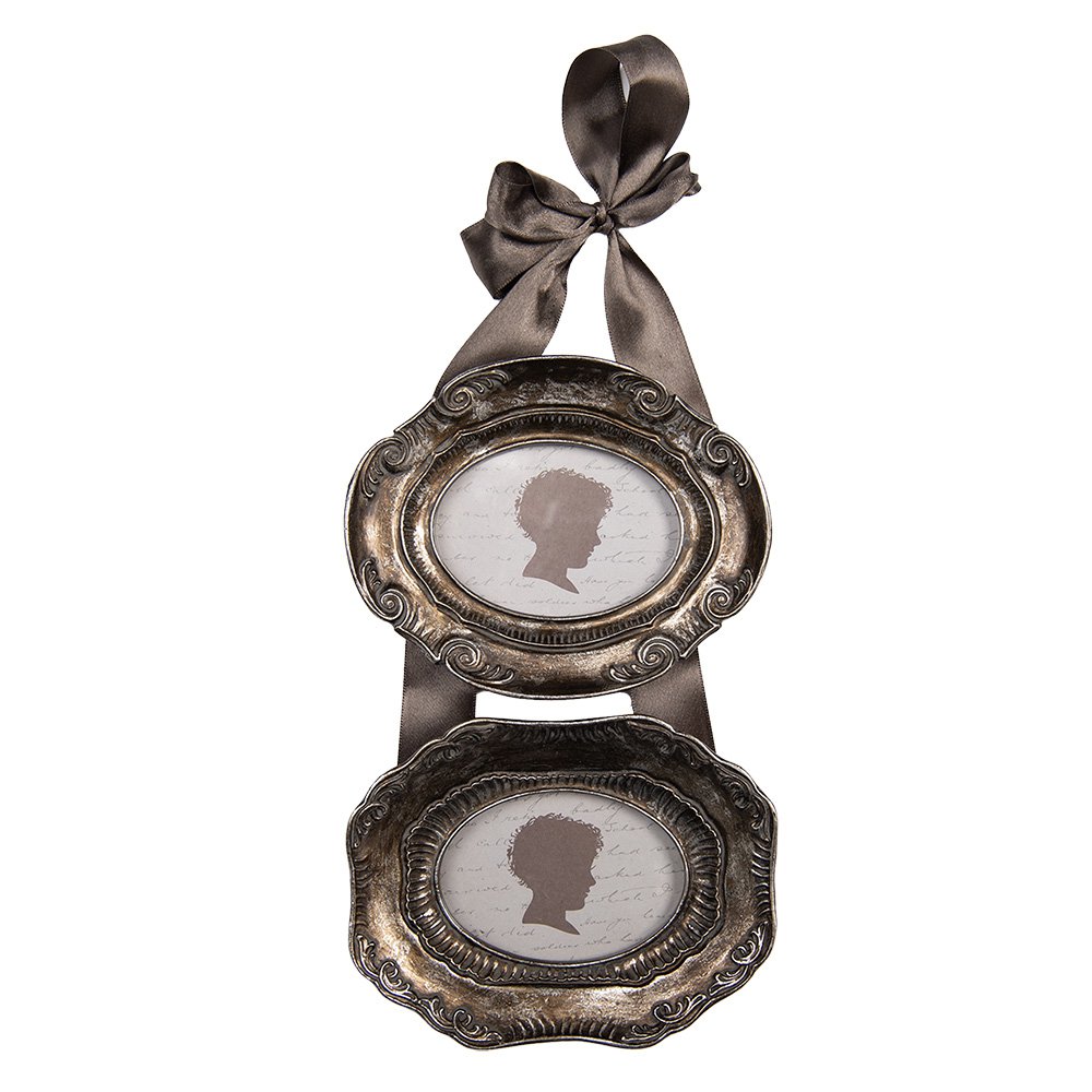 Fotolijst 9x7 cm zilver kunststof