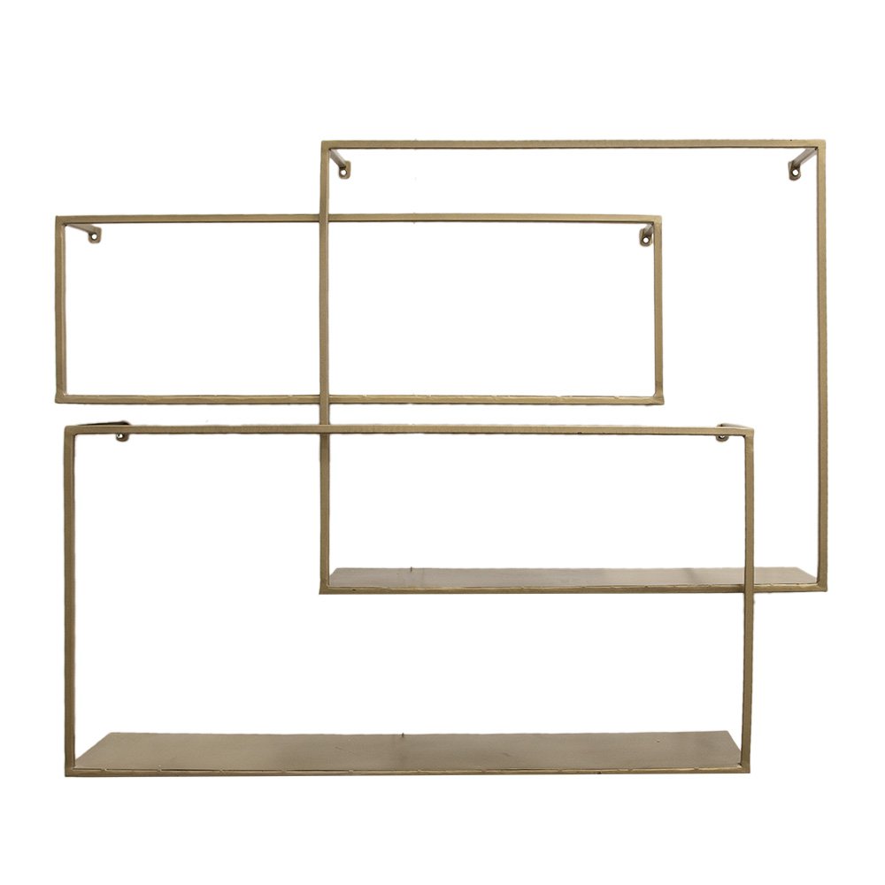 Wandrek set 3 stuks goudkleurig ijzer