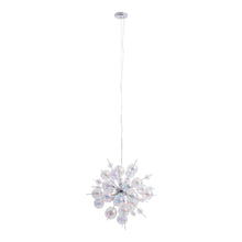 Hanglamp 65 cm metaal glas iris