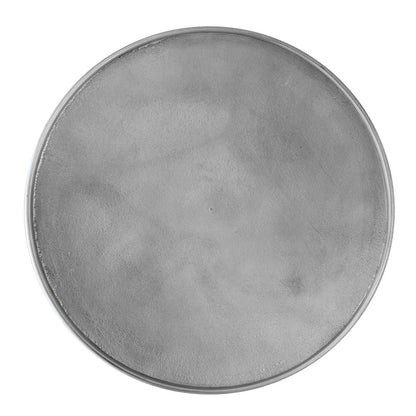 Ronde Aluminium Bijzettafel Cairo 40 Cm Zilver Of Goud