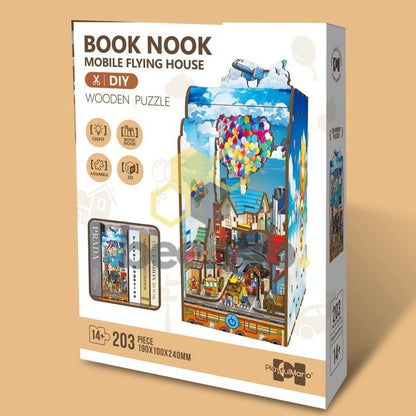 Inspirebox, 3D Booknook, Mobile Flying House, BE011922, 19x10x24cm