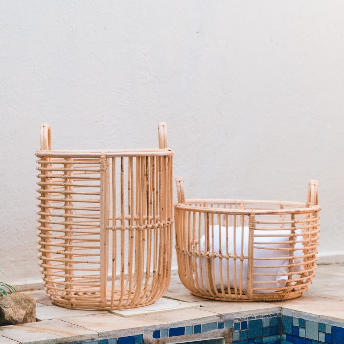 Rotan mand 39x43 cm
