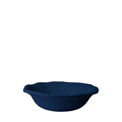 Diep bord blauw melamine touwrand 20x20x5,5 cm