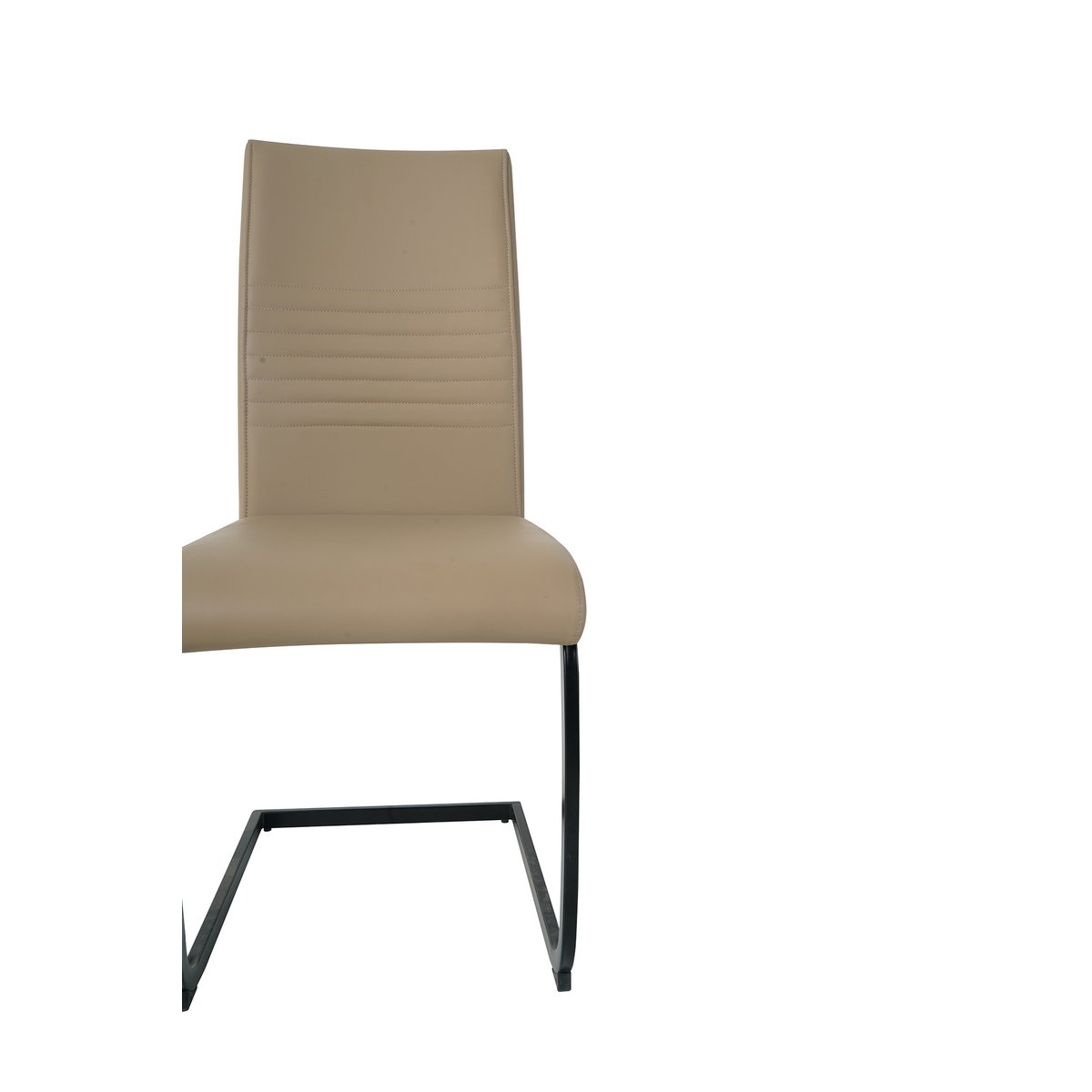Stoelenset 2 stuks kunstleer sledeframe