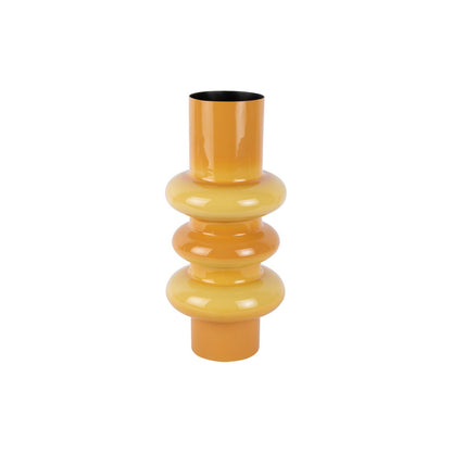 Vaas Grato 37x18 cm geel ijzer