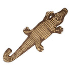 Crocodile Rug 152x54 cm Brown Wool Carpet