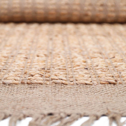 Vloerkleed jute 110x170 cm naturel