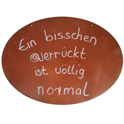 Decorative sign "A little crazy is perfectly normal"