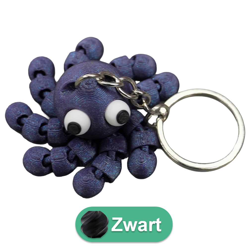 Sleutelhanger octopus PLA beweegbaar