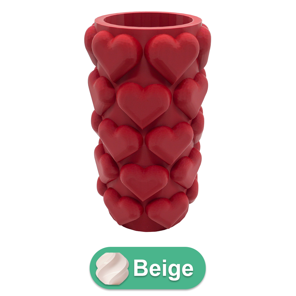 3D vaas hartjes 20 cm PLA