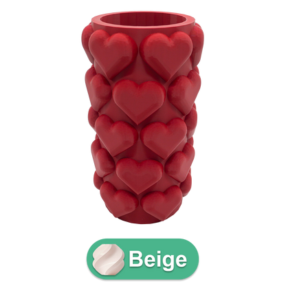 3D vaas hartjes 20 cm PLA