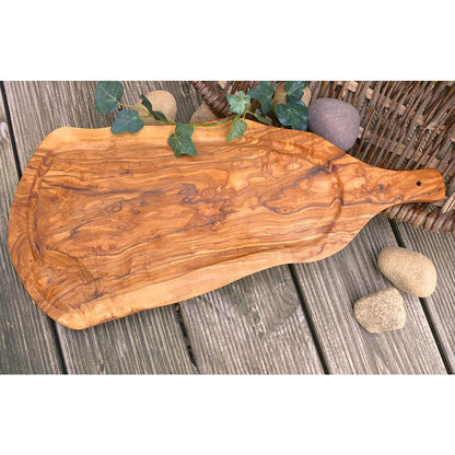 Snijplank hout 45-49 cm met sapgleuf