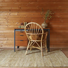 Vloerkleed wol 140x200 cm geel bruin