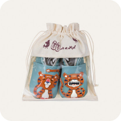 Soft leather baby shoes Tigreau