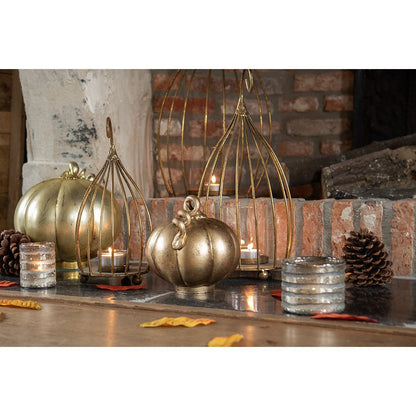 Decoration Pumpkin Ø 15x15 cm Copper Colored Glass Home Decoration