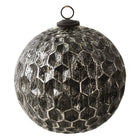 Kerstbal Ø 20 cm zwart glas