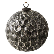 Kerstbal Ø 20 cm zwart glas