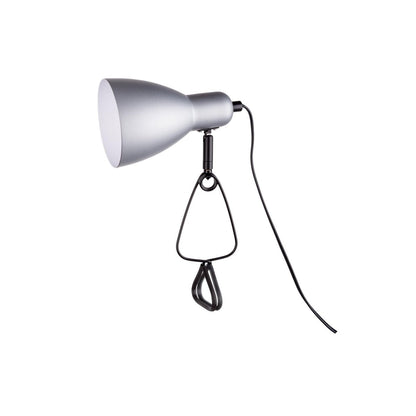 Klemtafellamp Mara zilver metaal 28 cm