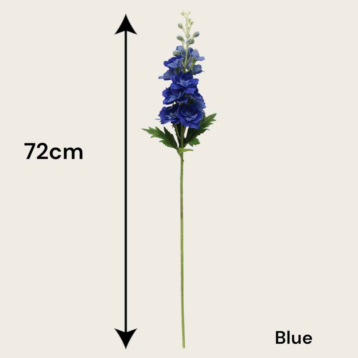 Delphinium | Silk artificial flower | Length 72cm 1pcs