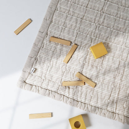 Babyrustdeken 87x100 cm katoen beige goud