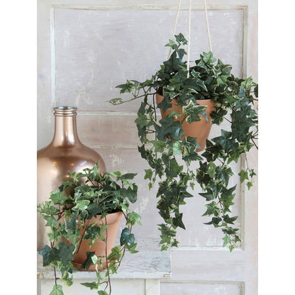 Kunst hangplant Ivy groen 130 cm